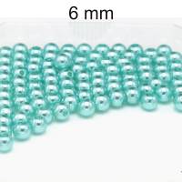 Perlen in Glaswachsoptik - ca. 6mm - Acryl Bild 8