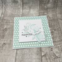 Grußkarten Glückwunschkarten „Nur für Dich“ Magnolien Blumen Geburtstag Geburtstagskarte Karte in grün Stampin‘ Up! Bild 3