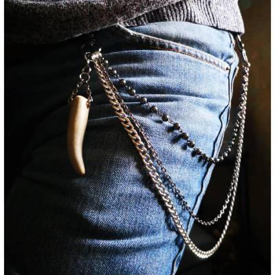 3 reihige Hosenkette, Schlüsselkette, Portemonnaie Kette