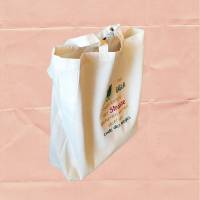 Einkaufsbeutel mit dekorativen Spruch,Tasche zum Einkaufen mit langem Henkel und Motiv,gestickter Spruch Bild 2