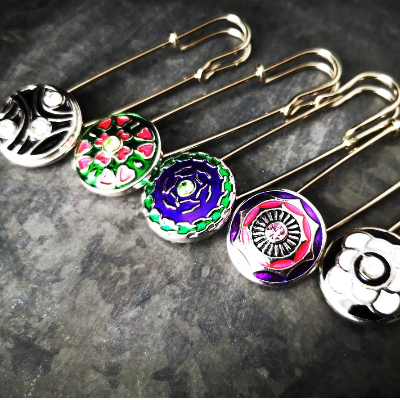 Schalnadel,Schmucknadel, Kiltnadel, Tuchnadel, Ponchonadel