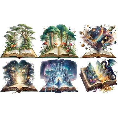 Bügelbilder Bügelmotiv Buch Märchen Geschichte lesen Bücher Junge Mädchen Höhe 25cm