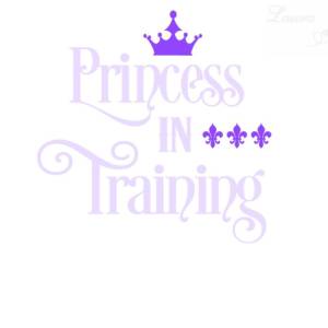 Bügelbild Princess in Training verschiedene Farben Bild 2