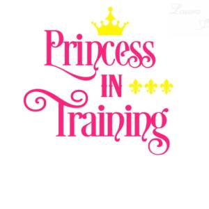 Bügelbild Princess in Training verschiedene Farben Bild 3
