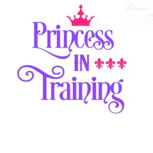 Bügelbild Princess in Training verschiedene Farben Bild 4
