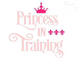 Bügelbild Princess in Training verschiedene Farben Bild 5