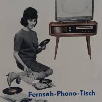 RFT - Prospekt  Fernseh-Phono-Tisch - 1962 - VEB Rafena Werke Radeberg -  DDR Bild 1