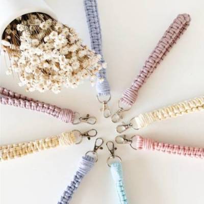 DIY Makramee Schlüsselanhänger Anleitung PDF-Datai ohne Material