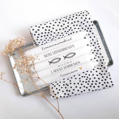 Kerzentattoo Kommunion | Kerzensticker | Druckvorlage A4 | für Wasserschiebefolie | PDF Vorlage