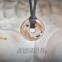 Donut Anhänger Grundvariante  Erinnerungsschmuck Tierhaarschmuck, Menschenhaar, Erinnerungen - Erinnerungs Goldschmiede Bild 1