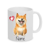 Shiba Inu -Personalisierte Tasse Hund Funny Dog mit Wunschname Bild 1