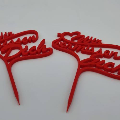 3D Druck Grabschmuck Schriftzug