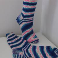 Tolle Socken handgestrickt, Gr. 39-41, handgefärbte Wolle Bild 1
