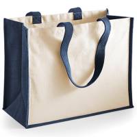 Personalisierbare Jute- und Baumwoll-Einkaufs- und Strandtasche - Praktisches und stilvolles Geschenk für jeden Anlass Bild 1