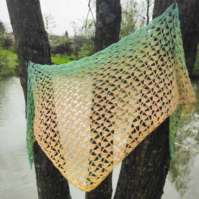 Häkelanleitung für Sommertuch ,,Drunken Granny