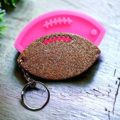 Football Anhänger Silikon Gießform, Raysin Gips Epoxidharz Schlüsselanhänger DIY