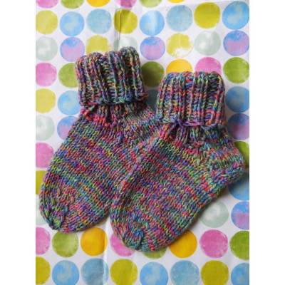 Kindersocken Gr 34/35 - Stricksocken - Wollsocken