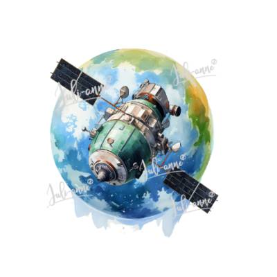 Bügelbild SPACE - Satellit