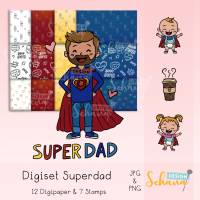 Superdad Digiset Superheld zum Vatertag Bild 1