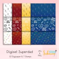 Superdad Digiset Superheld zum Vatertag Bild 2