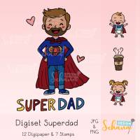 Superdad Digiset Superheld zum Vatertag Bild 3