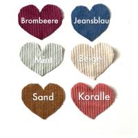 Für MAMA oder Wunschname personalisierbares KrimsKramsTäschchen aus Breitcordjersey in 6 Farben Kleinigkeiten Geschenk Bild 5