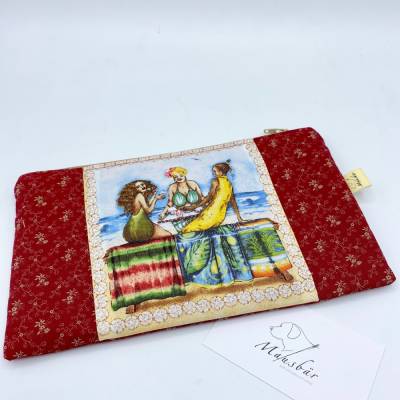 Täschchen Fruit Ladies – Kosmetiktasche, Mäppchen & Schminktasche aus Baumwolle