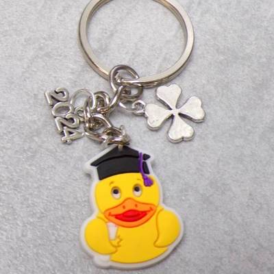 Schlüsselanhänger Ente Abitur  Glückwunsch Glücksbringer  2024 