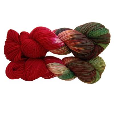 Herbsttöne - handgefärbte Merinowolle (10.22.5)