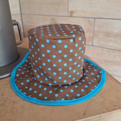 Klopapierhut, Klorollenhut, Toilettenpapierhut, Klorollenverstecker, genäht Retro