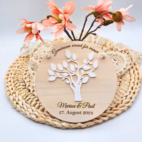 Geschenk zur Hochzeit | personalisiertes Geschenk zur Hochzeit | Ideen für Geldgeschenke | Holzschild Hochzeit 
