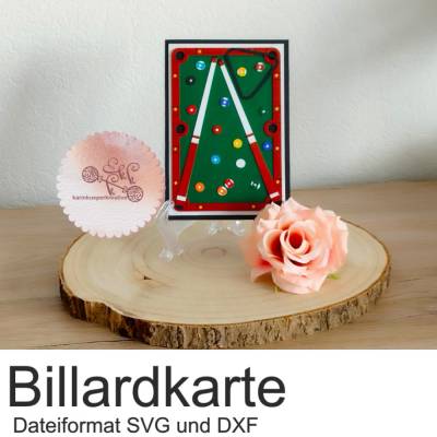 Plotterdatei Billardkarte