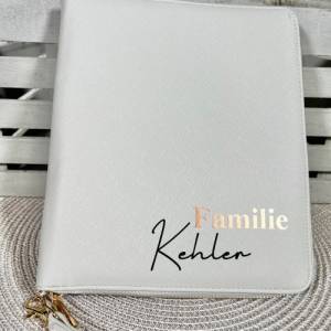 Organizer Dokumentenmappe personalisiert für die ganze Familie Reiseunterlagen Untersuchungshefte Bild 3