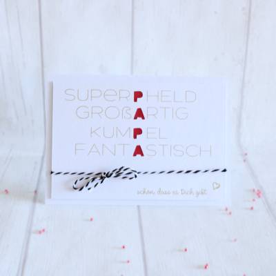 Vatertag * Papa * Glückwunsch * Glückwunschkarte * Grußkarte