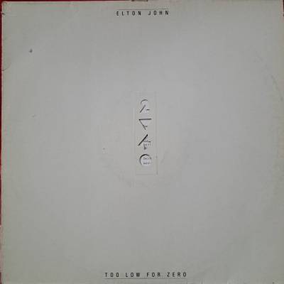 LP *** Elton John *** Too Low For Zero ***