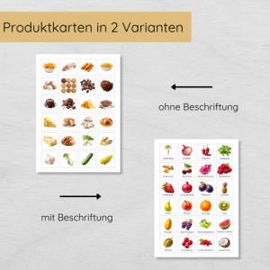 Einkaufsliste für Kinder mit 100+ Lebensmittel Lernkarten zum Ausdrucken, Einkaufsplaner Bild 5