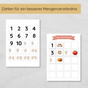 Einkaufsliste für Kinder mit 100+ Lebensmittel Lernkarten zum Ausdrucken, Einkaufsplaner Bild 6