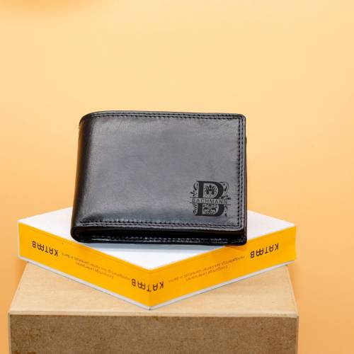 Personalisierte Geldbörse für Männer mit Gravur.Monogrammed Brieftasche für Männer. Portemonnaie