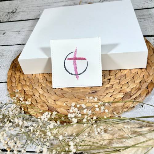 Rosenkranztäschchen Rosenkranz Kommunion Firmung aus Kunstleder - gern personalisiert