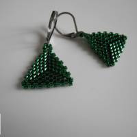 Ohrhänger Dreieck grün Bild 1