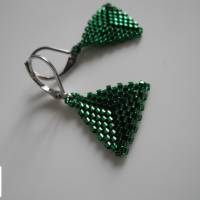 Ohrhänger Dreieck grün Bild 2