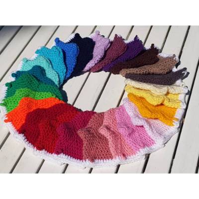 bunte Adventskalender Söckchen * gehäkelt * 24 Socken * Weihnachtskalender