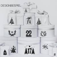 Adventskalenderzahlen 1-24 Plotterdatei Diy Kalender Zahlen Download Bild 7