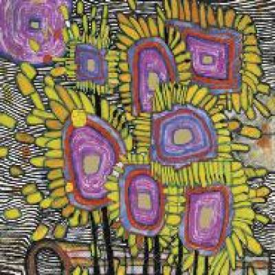 9 Lunchservietten Blumenstrauss, Servietten mit Motiv nach Hundertwasser von Stewo zum Basteln