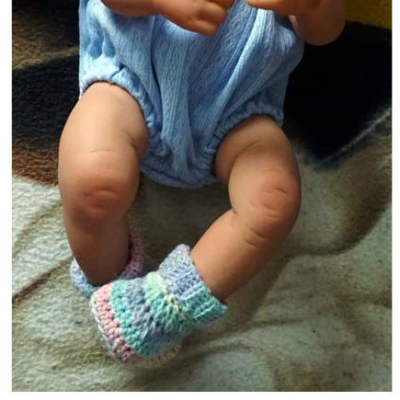 Häkelanleitung: süße Puppenschuhe