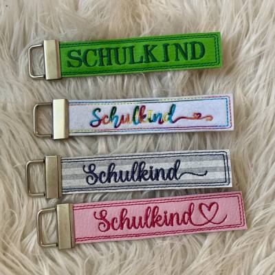 Stickdatei, Schlüsselanhänger, Schulkind, Schule Einschulung Set 952 In the Hoop