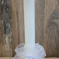 Kerzenrock und Tropfenfänger im Set für Kerzen mit 4cm Durchschnitt. Taufe/Kommunion/Hochzeit Bild 1
