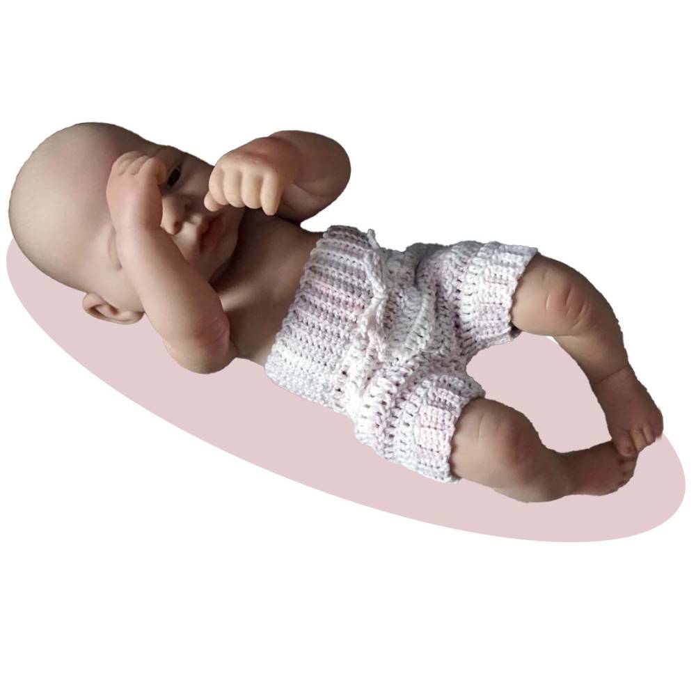 Häkelanleitung: Puppenhose Bild 1