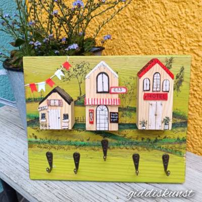 Schlüsselboard , 24,5x19,5cm, Holzarbeit