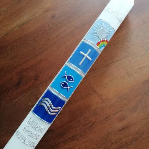 Kommunionkerze 40x4 cm, Mädchen, Jungen